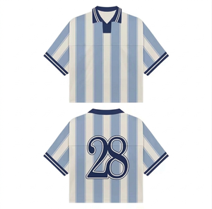 เสื้อฟุตบอลอเมริกันสไตล์เรโทร คอปกโปโล ผ้าตาข่ายน้ำหนักเบา ระบายอากาศได้ดี เหมาะสำหรับใส่ลำลองทุกวัน - Product Image 5