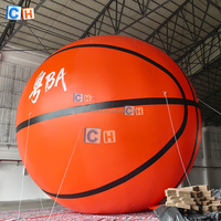 Ballon de basket gonflable géant avec logo personnalisé pour la publicité et la décoration d'événements