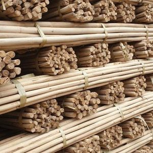 Poteau en rotin droit sec 100% naturel en gros noyau poli en matière première à motifs de bâton d'approvisionnement en vrac - Product Image 1