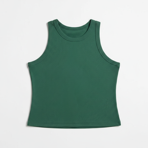 Hot Selling Latest Style Women Tank Top <b>Material</b> 100% Cotton Breathable Quick Dry Gym Fitness Wear Women Apparel OEM Service - Product Image 4