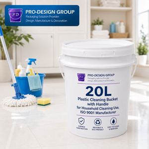 20L Plastic Cleaning Bucket with Handle for Household Cleaning Use, ISO 9001 Manufacturer - Product Image 6