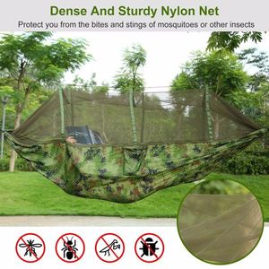 Portable Double Hammock Net 600lbs Load Capacity for 2 Persons Outdoor Hiking & Camping with Mosquito Net From Hommock P - Product Image 3