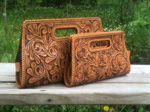 Bolso de mano de noche tipo clutch para mujer, de moda, con bordados florales y grabados, hecho a mano, de cuero 100% genuino, personalizado, venta al por mayor 2026 - Product Image 6