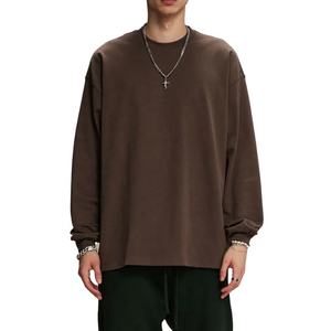 Artist Industry Top Manufactures Long Sleeve Oversized T-Shirt Unisex Fitted Cotton <b>Fleece</b> <b>Sweatshirt</b> - Product Image 4