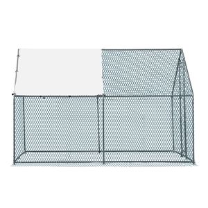 Pollaio Grande in Metallo 3x3 m con Copertura Impermeabile, Gabbia per Polli, Conigli, Gatti, Cani e Altri Animali da Fattoria - Product Image 6
