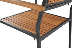 เก้าอี้ไม้อะคาเซียที่ทนทาน | ลานและที่นั่งในสวนที่ทันสมัย | ผู้ผลิตเวียดนาม - Product Image 3