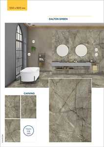 Azulejos de Porcelana Boneca Blue de 1200x1800 mm, Aspecto Mármol, Acabado Rústico, Formato Grande, Azulejos para Piso y Pared, Azulejos Vitrificados Premium - Product Image 3