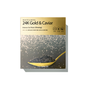 Maschera Gel intenso Bottega Royale 24K oro e caviale 10 fogli maschere facciali - Product Image 1