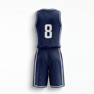 Tenue de basketball haut de gamme respirante : maillot et short personnalisables pour entraînement et tournoi - Product Image 3