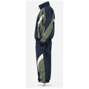 Ensemble coupe-vent imperméable personnalisé pour homme 2026 avec col montant et logo frontal - Qualité supérieure, léger - Product Image 2