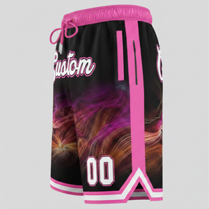 Shorts de sport décontractés pour hommes, couleur unie personnalisée, avec cordon de serrage à la taille, impression par sublimation, tissu en toile à séchage rapide, service OEM - Product Image 3