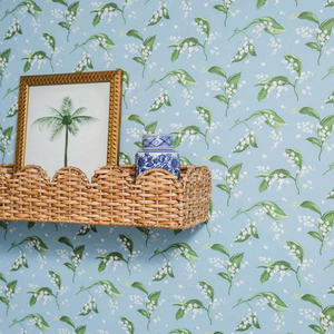 Étagère murale en osier naturel, artisanat vietnamien, décoration rustique bohème pour la maison, étagère légère et durable, design élégant, OEM ODM - Product Image 3