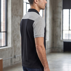 Men's Black Gray Short Sleeve Polo Shirt Regular Fit Knitted Polo Tee Men Casual Wear Street Polo Shirts Mens - Product Image 3