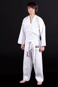 Uniforme de Taekwondo WTF Personalizado Blanco y Negro con Cuello en V, Ecológico, Cintura Media, Cómodo, de Poliéster Acanalado, Equipo de Artes Marciales - Product Image 5