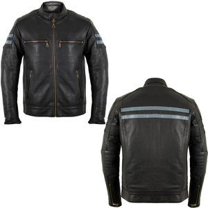KEVEN IMPEX Men's <b>Vintage</b> Other Material Full Sleeve Winter <b>Motorcycle</b> <b>Jacket</b> Custom Biker Outerwear CE Armor Protection - Product Image 3