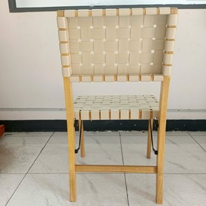 Nuevo Modelo de Silla Plegable de Madera Maciza Tejida a Mano, Silla de Comedor Estable, Taburetes Modernos de Lujo para Apartamento, Cocina, Sala de Estar, Hotel - Product Image 3
