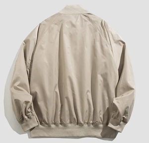 Wholesale Custom Black Bomber <b>Jacket</b> for <b>Men</b>, Custom Logo Zip Front <b>Flight</b> <b>Jacket</b>, Lightweight Casual Streetwear Outerwear - Product Image 6