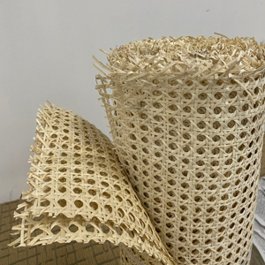 Natural Hexagonal Hole Rattan Webbing cane roll for cupboard door vintage <b>panel</b> furniture project 40cm 120cm width 1m 20m length - Product Image 1