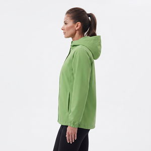 Women's Full <b>Zip</b> <b>Hooded</b> Windbreaker Premium 100% Polyester Lightweight Casual Sportswear Waterproof <b>Hooded</b> Windbreaker Ladies - Product Image 3