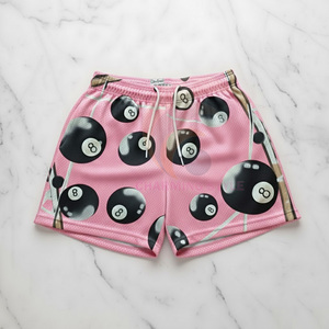 Shorts de basket personnalisés CUICHANG, confortables, en polyester, pour hommes, séchage rapide, impression par sublimation, logo, shorts en mesh. - Product Image 1