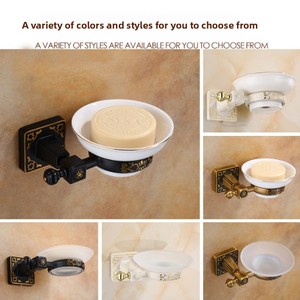 Jabonera de Aleación de Aluminio Negro Mate, Estilo Europeo, Moderna y Vintage, de Doble Uso, para Baños Contemporáneos - Product Image 6