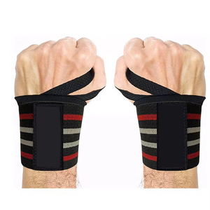 สายรัดข้อมือออกกำลังกายแบบกำหนดเองสำหรับยกน้ำหนัก ครอสเทรนนิ่ง และเวทเทรนนิ่ง สายรัดข้อมือไนลอนแบบหนา ปรับได้ ระบายอากาศได้ดี - Product Image 1