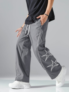 Pantalon de survêtement ample pour homme, nouvelle conception, qualité supérieure, coupe décontractée, jambe large, style streetwear - Product Image 5