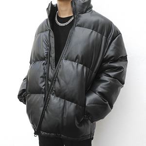 Veste d'hiver pour homme, coupe-vent à capuche et imperméable, parka épaisse et chaude, veste parka décontractée noire pour homme - Product Image 3