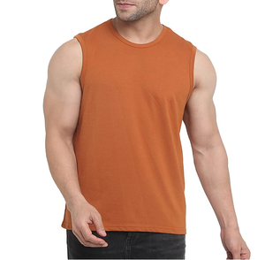 Débardeur sans manches pour homme, couleur unie, col rond, tricoté, décontracté - Product Image 6
