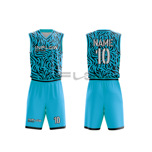 Maillot de basket-ball entièrement personnalisable par sublimation, respirant, uniformes d'entraînement d'équipe - Product Image 2