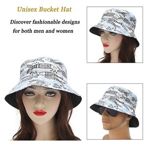 Sombrero de Pescador Unisex Estampado, Plegable, para Verano, Playa y Viajes, Proveedor al por Mayor - Product Image 5