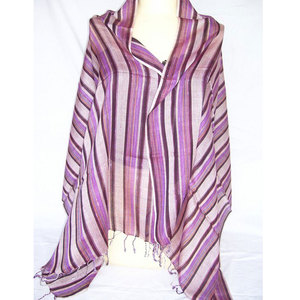 Elegant Stripe Paisley Design Cotton Long Scarf Soft Lightweight Fashion <b>Wrap</b> <b>Shawl</b> Stylish Unisex Neck Scarf for All Seasons - Product Image 3