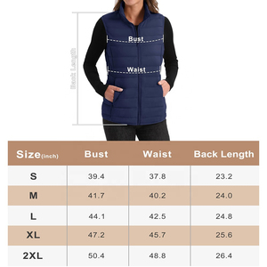 Chaleco Acolchado Ligero Personalizado de Alta Calidad OEM/ODM con Cuello Alto y Sin Mangas para Mujer - Product Image 6
