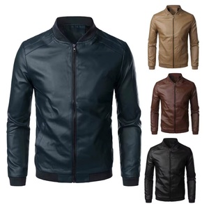 Wholesale Stylish OEM Custom Logo Eco-Friendly Winter Casual Cow Skin <b>Genuine</b> <b>Leather</b> <b>Jacket</b> for <b>Men</b> - Product Image 1