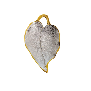 Bandeja Decorativa Ecológica de Madera con Diseño de Hoja para Servir Frutos Secos y Nueces, 100 Unidades - Product Image 1