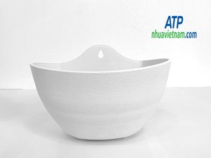 Maceta semicircular montada en la pared, elegante y duradera, perfecta para interiores/exteriores, diseño que ahorra espacio, ideal para flores o verde - Product Image 4