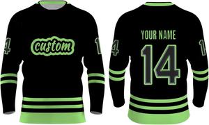 Conjunto de uniforme deportivo para Hockey sobre hielo, camiseta de poliéster transpirable con impresión por sublimación - Product Image 3