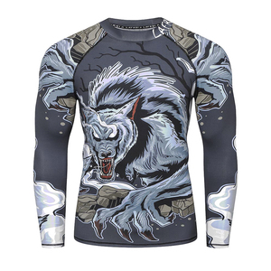 High Quality Rash Guard Gym Fitness <b>Compression</b> <b>Shirt</b> Custom Logo Sportswear Manufacturer Wholesale - Product Image 1