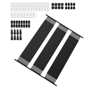 Set di 4 Pannelli Solari per Piscina in HDPE da 10 Piedi, Resistenti alle Intemperie, con Accessori Completi, Riscaldatore Solare Universale per Piscina - Product Image 1