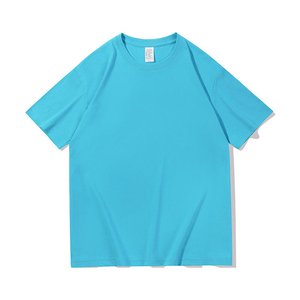 T-shirt en coton uni crème pour homme, manches courtes, col rond, coupe classique, vêtements décontractés, t-shirts pour homme - Product Image 3