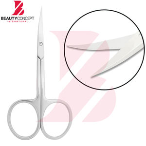 Ciseaux à cuticules en acier inoxydable de haute qualité pour manucure et pédicure professionnelle, outil de coupe de précision pour cuticules. - Product Image 2