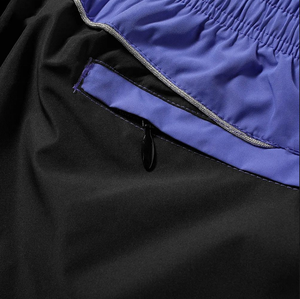 Color Block <b>Men</b> Windbreaker Pants <b>Elastic</b> Waist Track <b>Trousers</b> Breathable Woven Jogger Pants for Casual Wear - Product Image 5