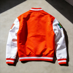 Veste universitaire pour homme OEM ODM, broderie chenille, veste de baseball personnalisée, streetwear - Product Image 2