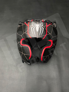 Ensemble d'équipement de boxe sur le thème de Spider-Man : Gants à lacets avec poignées, casque personnalisable, protège-guêtres en cuir de vachette - Product Image 5