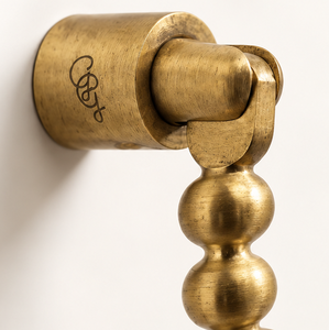 Tirador de Puerta Decorativo con Cuentas en Tono Dorado Antiguo, Estilo Latón, para Puertas Interiores Clásicas y Muebles Vintage - Product Image 5
