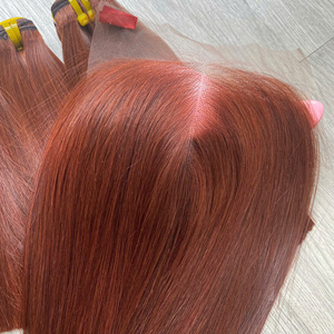 Extensiones de cabello humano vietnamita de donante crudo de cinta de calidad superior, cutícula marrón recta, virgen intacta, sin químicos - Product Image 6