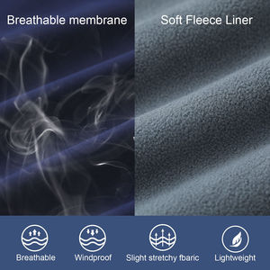 Chaqueta softshell ligera personalizada para hombre, impermeable, transpirable, cortavientos, para actividades al aire libre, elegante, cálida, para senderismo, trekking y esquí. - Product Image 5