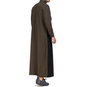 Branded Best Selling Islamic Modest <b>Men</b> Abaya Dress Polyester Washed Plus Size Thermal Breathable Eid Ramadan Wholesale - Product Image 4
