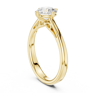 Anillo Solitario de Diamante Cultivado en Laboratorio de 1 Quilate, Oro Sólido de 14K, Corte Brillante VS VVS2 EF, Estilo Moderno para Uso Diario y Bodas - Product Image 2