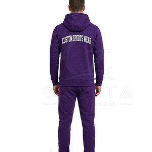 Sweat-shirts de sport d'hiver au design haut de gamme, 100 % coton, tissu polaire léger, respirant, écologique, coupe classique, poignets côtelés, couleur unie - Product Image 6